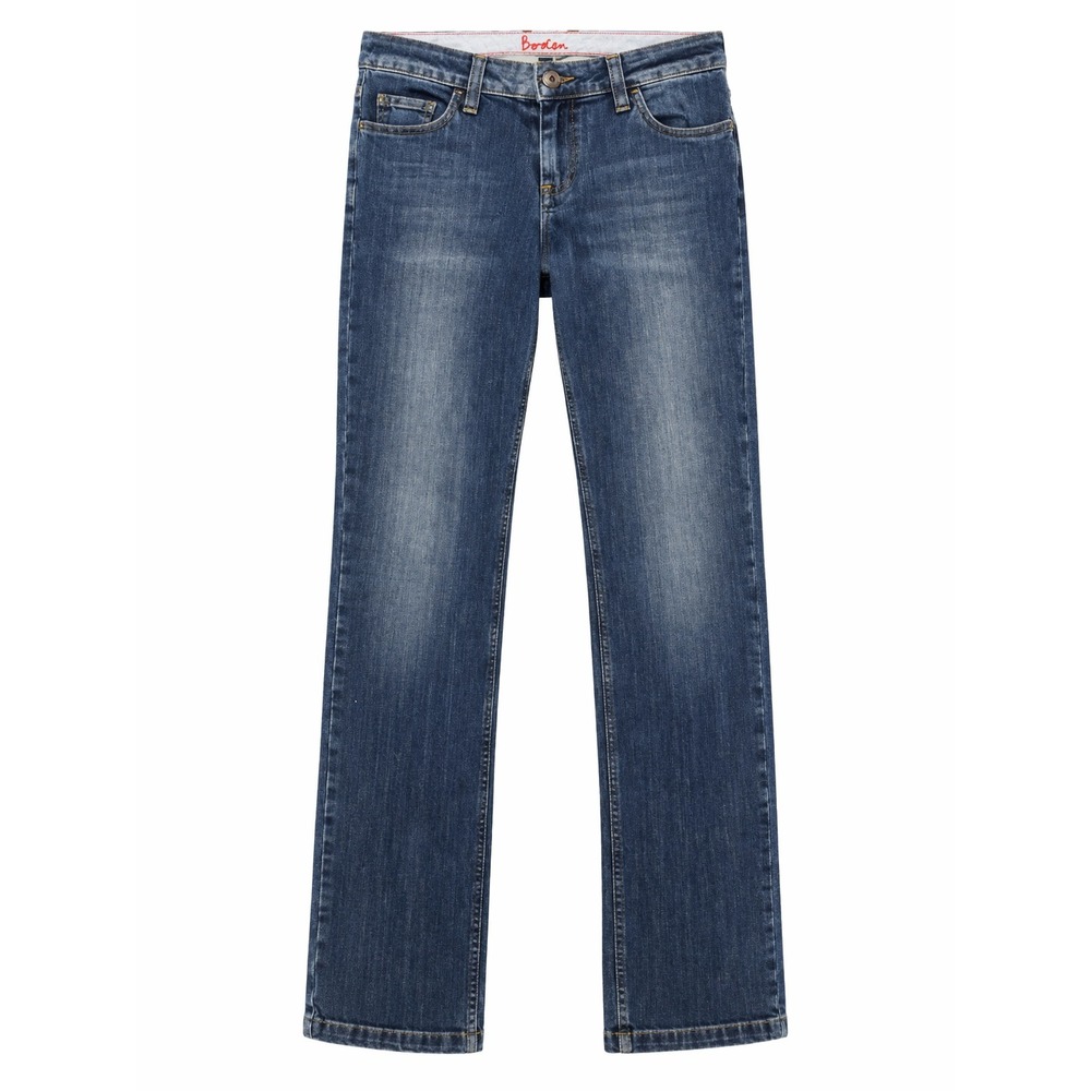 Boden Jeans Womens 12L Blue Straight Leg Mid Rise Stretch Denim Classic